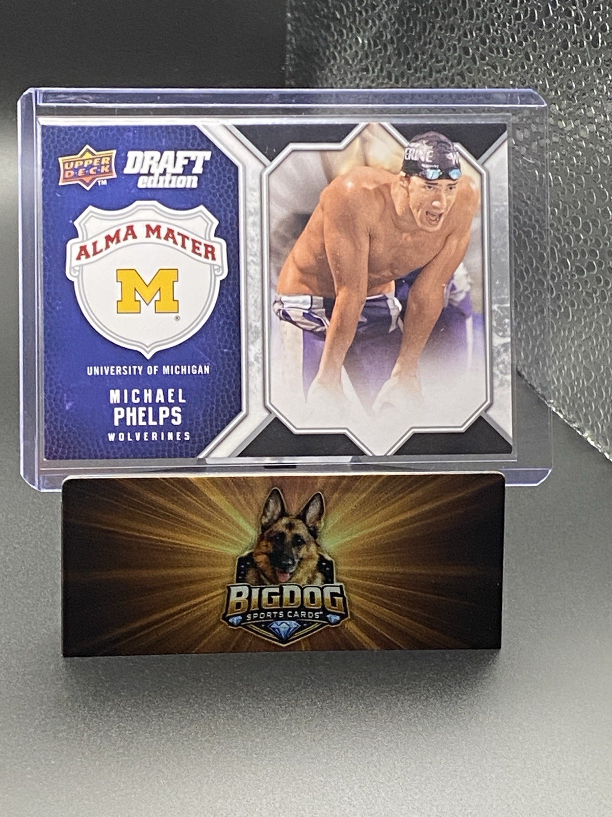 2009-10 Upper Deck Draft Edition - Alma Mater Michael Phelps #AM-MP Blue /99