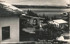 Mexico RPPC Tequesquitengo Exterior View Hotel Proa Real Photo Post Card Vintage