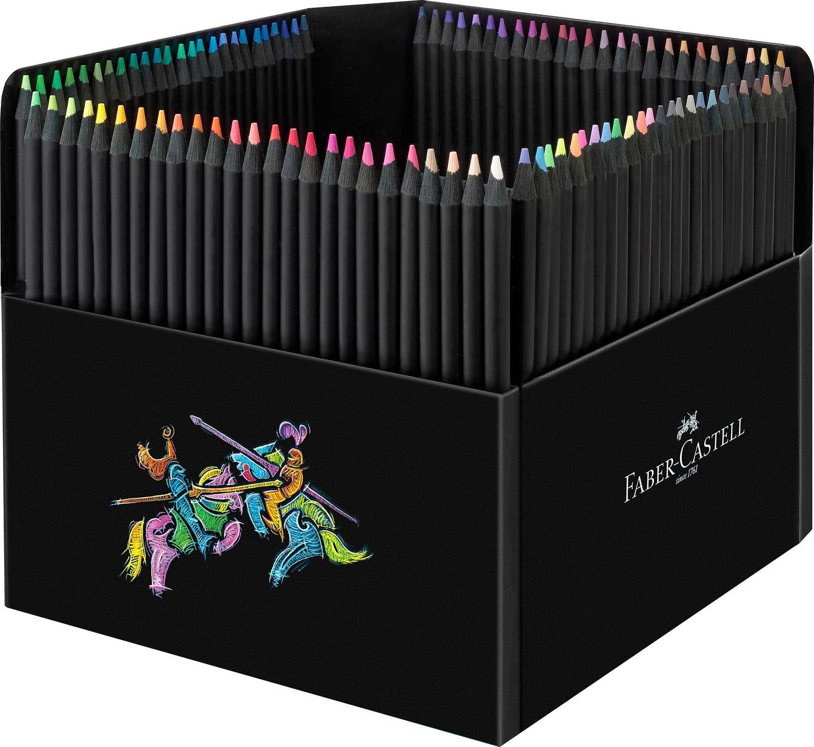 Faber-Castell 116411 Black Edition Buntstifte 100er Box Lebendige Buntstifte 12490₽