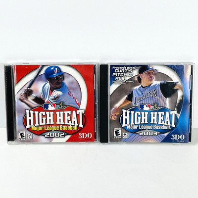 High Heat Major League Baseball 2002 and 2003 PC CD-ROM 3DO Games