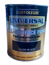Rust-oleum All-surface Paint Gloss Black Paint & Primer In One 750ml In/Outdoor