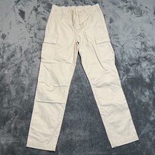 Polo Ralph Lauren Boys Pants Beige Size 14 Cargo Stretch Cotton Blend Drawstring