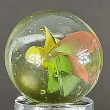 Vintage Tri-Color Cat's Eye Marble .62 Inches Near-Mint Condition