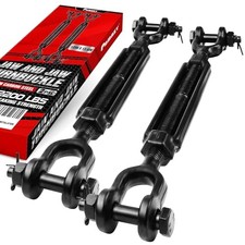 [Premium] 2 Pack 1/2”x13.4” Heavy Duty Jaw and Jaw Turnbuckle, 2Pcs 1/2”x13.4”
