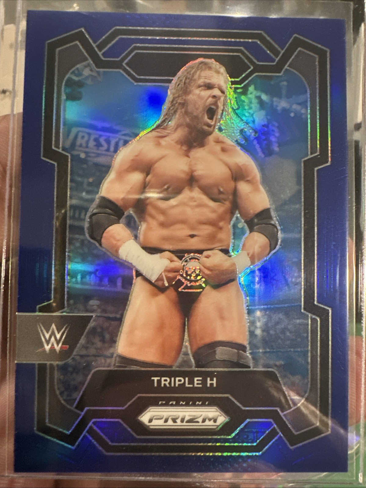 2024 Panini Prizm WWE #135 Triple H Blue /199