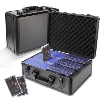 EcoVibe Trading Card Storage Box for 3'' X 4'' 35PT x x 35pt, Black