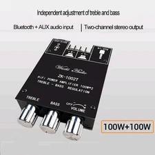 ZK-1002T Bluetooth TPA3116 2 Channel 2*100W Digital Audio Amplifiers Module US