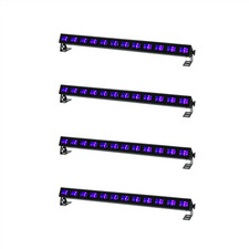 Equinox UV Mini Batten 12 (x4) – Compact 12x3W Blacklight LED Bar Bundle