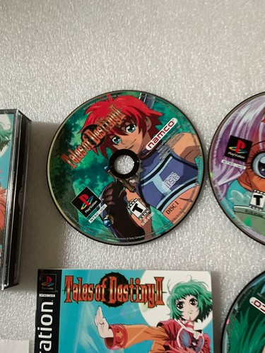 Tales of Destiny II PS1 NTSC USA OTTIME CONDIZIONI Reg COMPLETO con libretto e ricetta extra - Foto 3 di 23