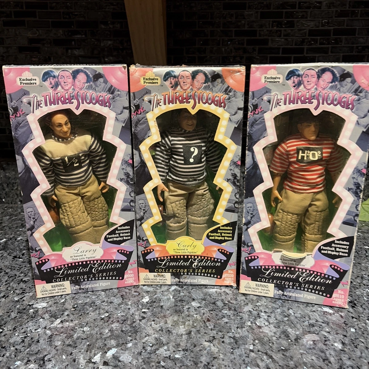 The Three Stooges Cartoon & TV Character Action Figures with