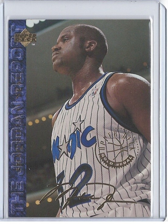 1994 Upper Deck USA Basketball-Jordan Report Shaquille O'Neal #53 Gold Medal