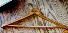Vintage Hotel Wooden Hanger STATLER HOTELS Buffalo NY 1940-50  s Advertising