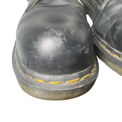 Dr. Martens 1925 Steel Toe Black Leather Shoes, Mens Size 12