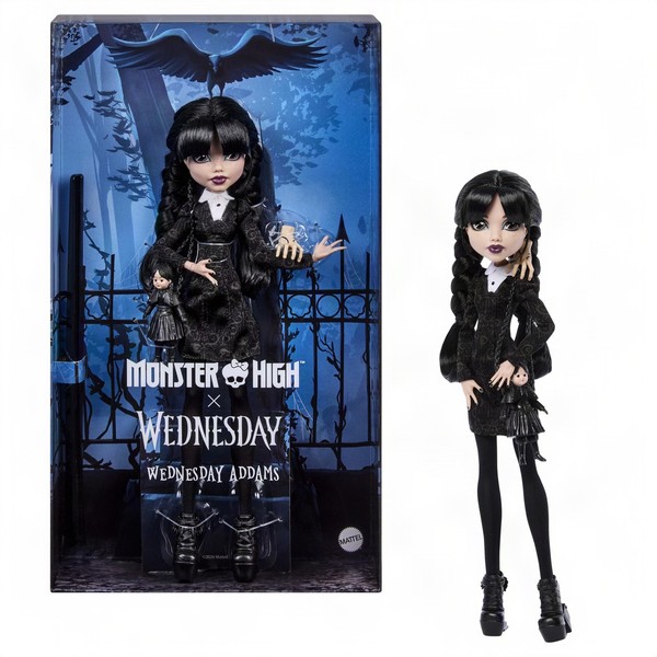 Mattel Monster High: Skullector - Wednesday Doll (Jnj91) Toy NEU-image