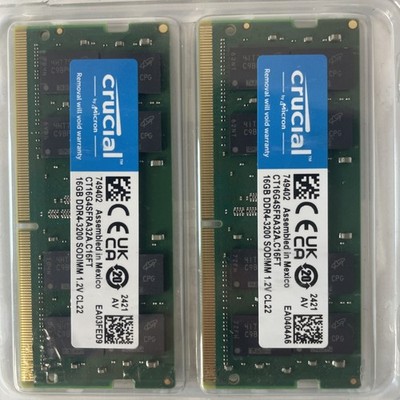 Crucial 32gb Ddr4 Ddr4 Sdram 3200 Crucial Technology 32GB DDR4