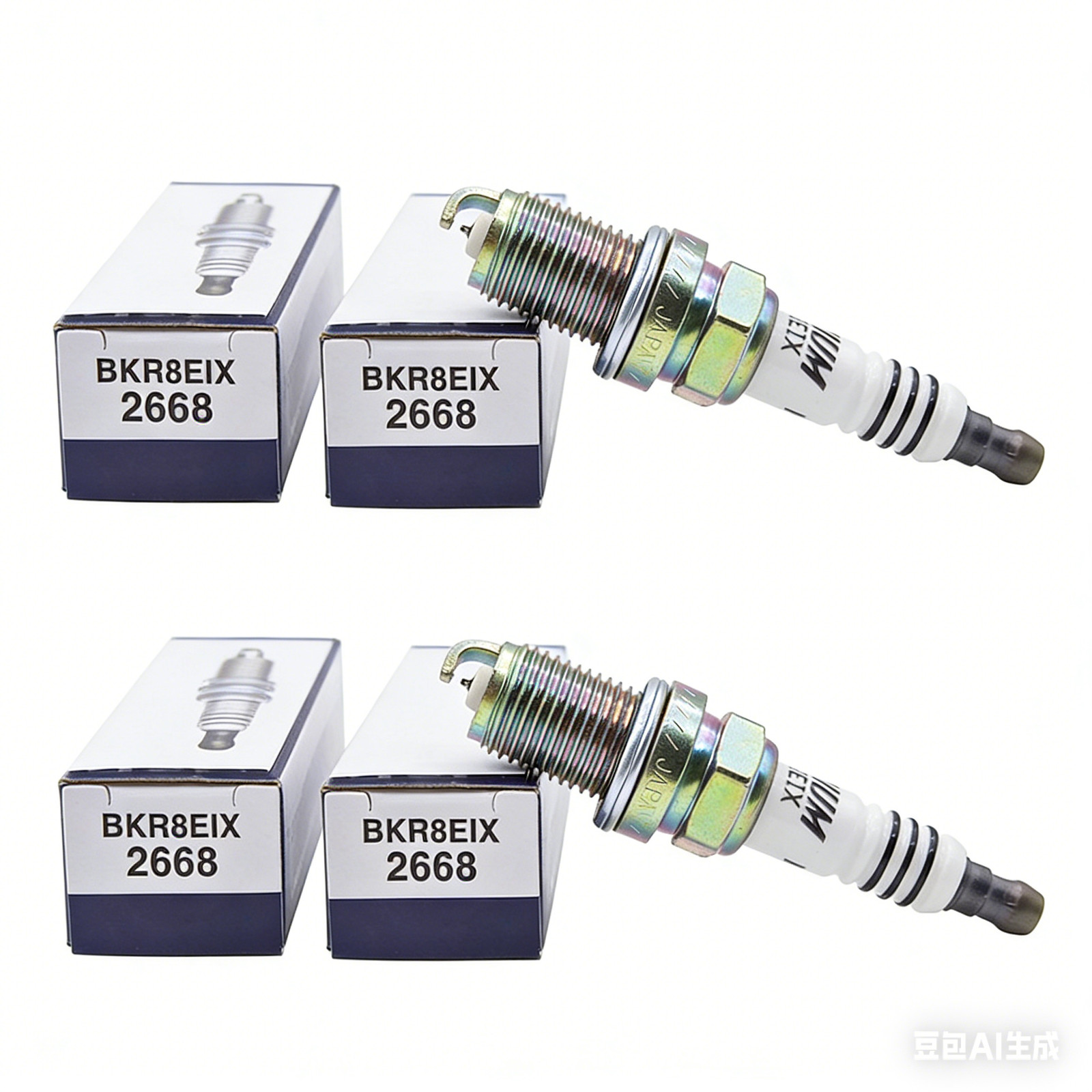 For Set 4 NGK BKR8EIX Iridium Spark Plug 2668 FORD SIERRA COSWORTH 2.0L 02/9093