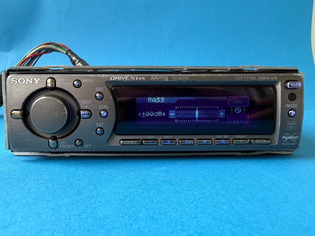 Sony CDX-F7750 1 DIN Car Stereo Cd MP3 Player AUX Retro Car Audio