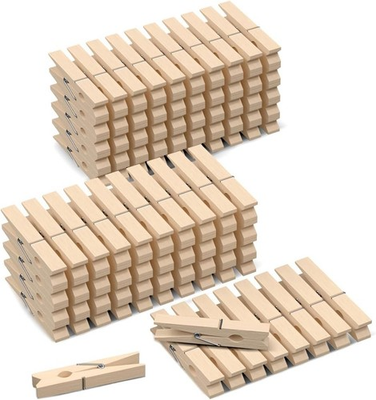 #ad Clothes Pins Wood for Hanging Clothes3.5 Inch【100pcs】 Heavy Duty Wooden Clot... $15.32