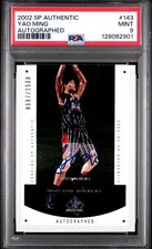 2002 Upper Deck SP Authentic YAO MING Rookie Auto #143 Rockets #687/1500 PSA 9