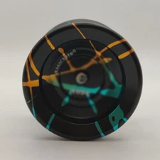 Node Y03 by MagicYoYo Unresponsive Metal yo-yo Black With Yellow and Blue