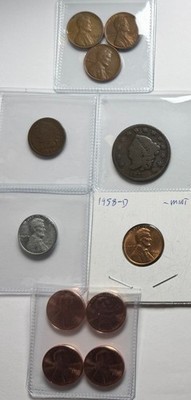 CENTURIES OF AMERICAN CENTS, STEEL, WHEAT, INDIAN HEAD, MATRON LARGE, MINT & ERR