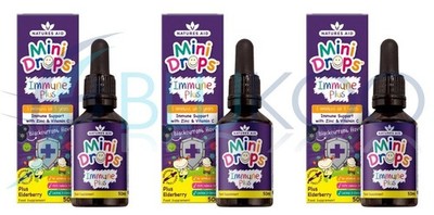 Natures Aid Immune Plus Kinder Tropfen - 50ml (3er Pack)