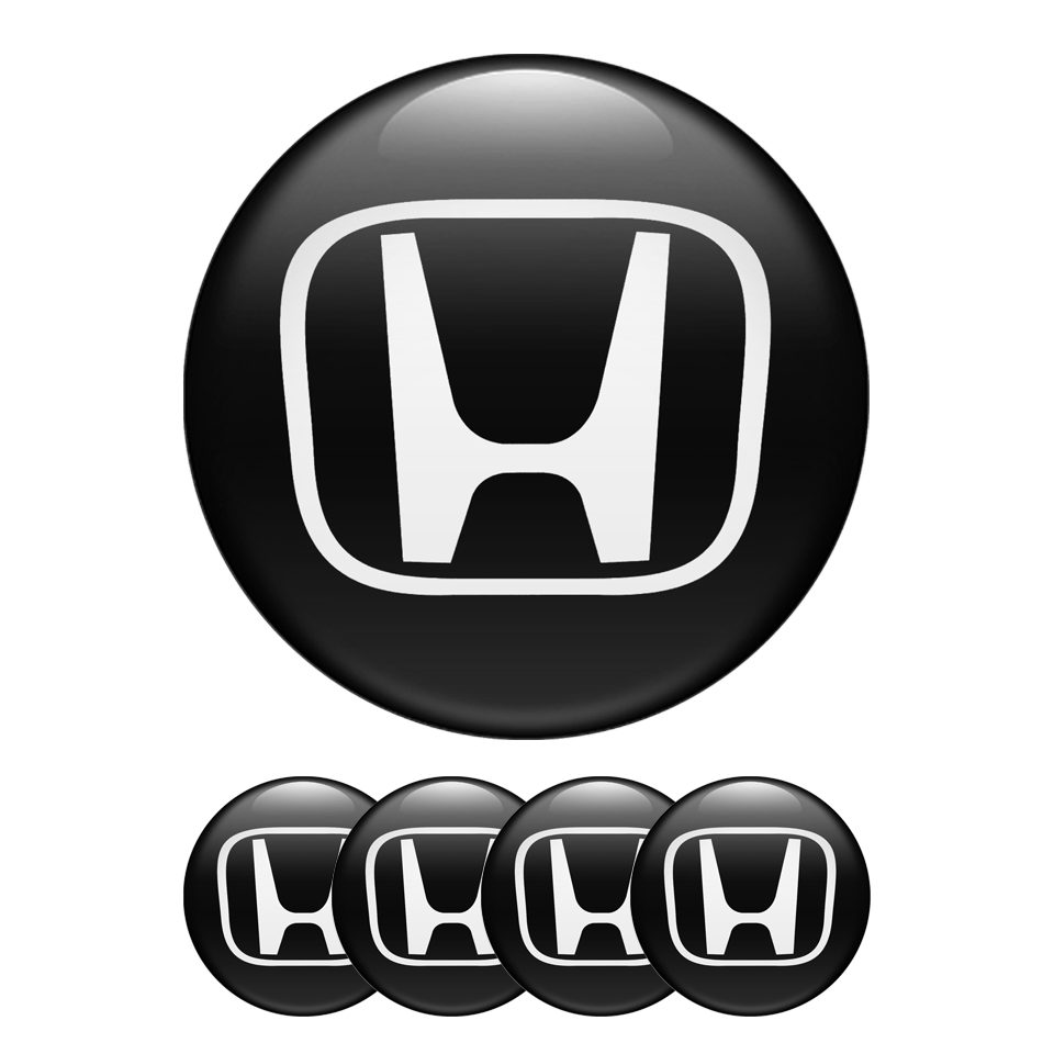 4 Logo Sticker Wheel Center Caps Decal 54mm For Honda CIVIC ACCORD CRV