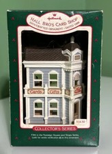 Hallmark Ornament 1988 Hall Bro's Card Shop 5th Nostalgic Houses and Shops