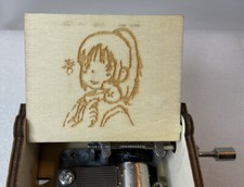 Spirited Away Laser Engraved Music Box Wind Up, Anime Fans Collectable Gift