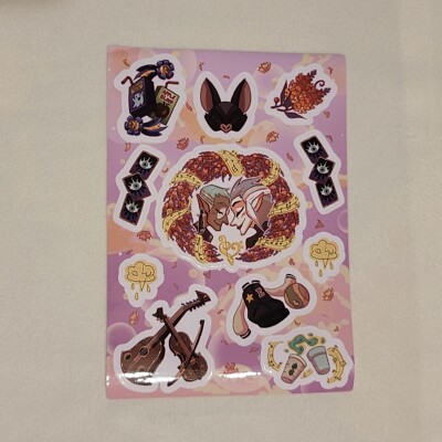 The Owl House Edalyn Clawthorne Raine Whispers Raeda Our Duet Zine Sticker Sheet