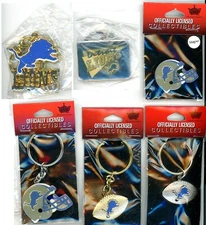 Lions Vintage Key Chain Choice 6 new in package Detroit NFL Keychain Aminco