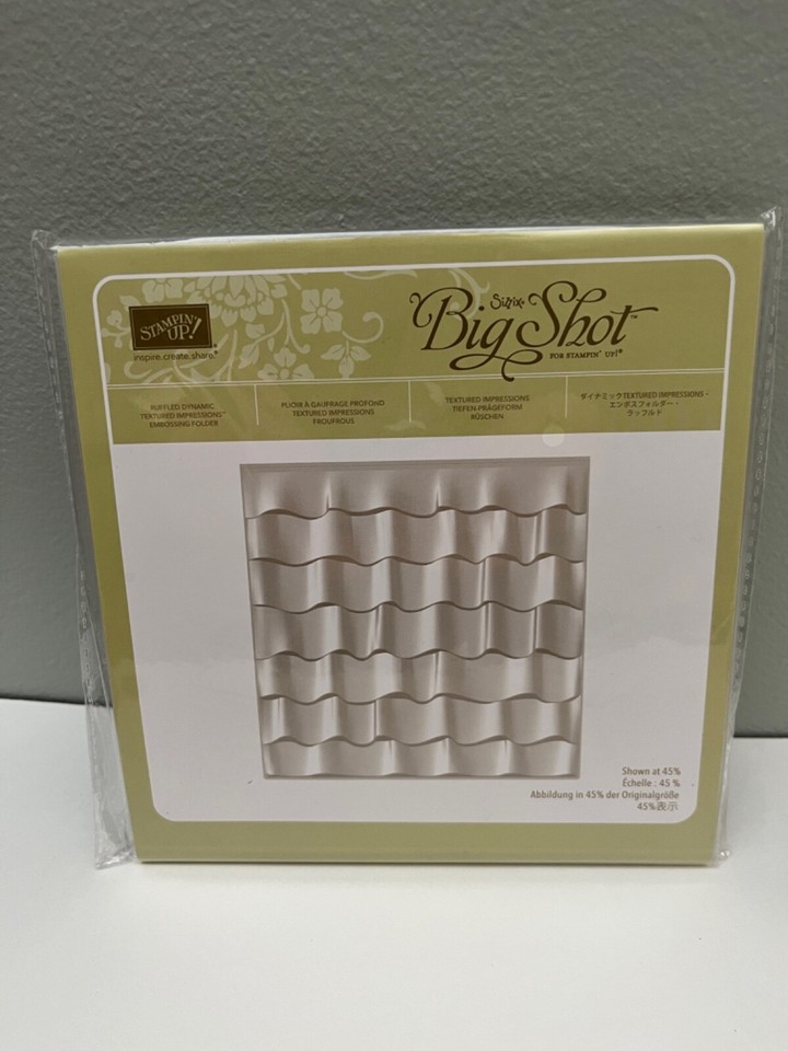 Stampin Up Embossing Folders Big Shot Sizzix - NEW | eBay