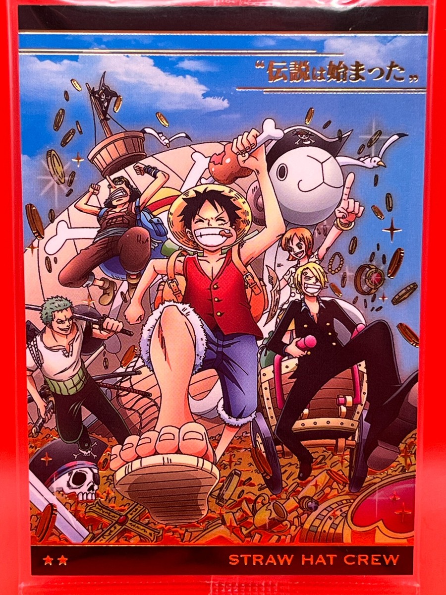 Monkey.D.Luffy Straw Hat Crew One Piece Wafer Card R No.6-25 Anime