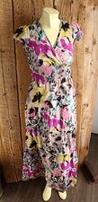 Vintage Downeast Wild Abstract Pattern Fit & Flare Tiered Dress Size M