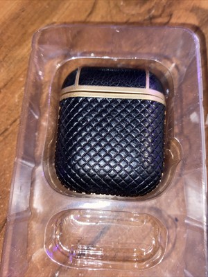 To Use With Wireless AirPod Case for Airpod Charging Case Leather Black Gen 1/2