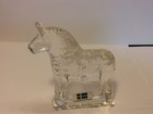 Scandinavian Full Crystal Glass Dala Horse Lindshammar Figurine Sweden 3 3/8"x3" — photo 5