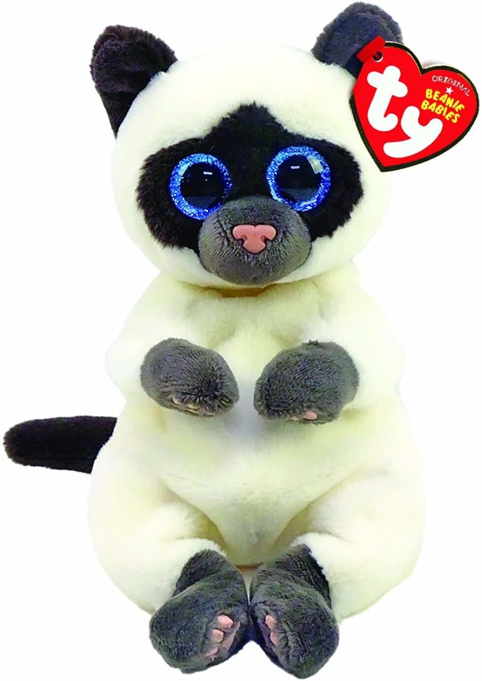 Плюшевая игрушка TY Beanie Babies TY40548 Кот Мисо 15 см Серый Серый 6190₽