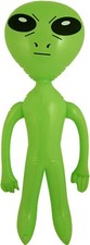 64cm INFLATABLE ALIEN Blow Up Reusable Animals Party Decoration Toy Gift UFO