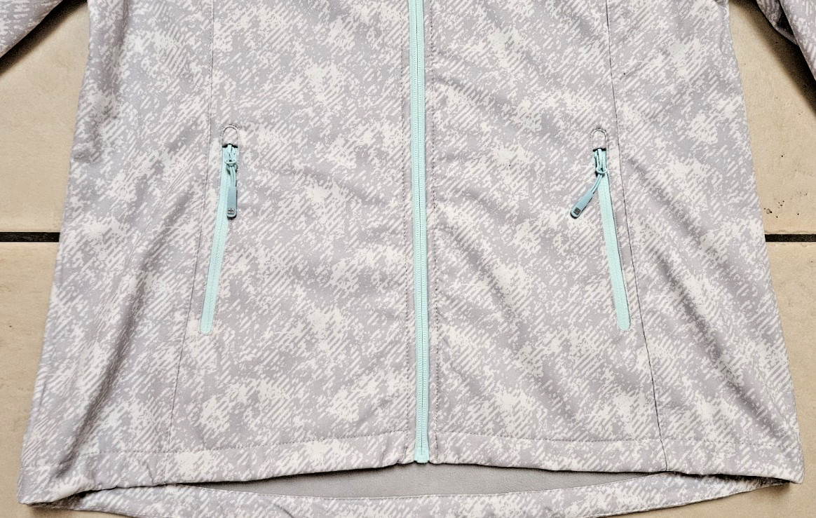 Mountain Warehouse Softshell Grey Print Hooded Ja… - image 2