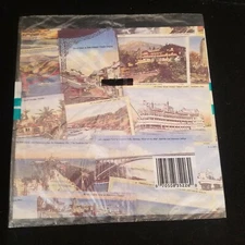Vintage Travel Locations Gift Wrap Wrapping Paper 2 Flat Sheets 8.3 Sq Ft USA 