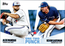2023 Topps One Two Punch #12P9 Alek Manoah/Kevin Gausman Toronto Blue Jays