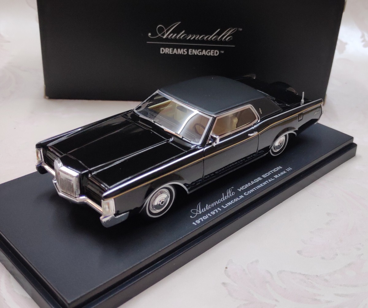 Automodello 1/43 Lincoln Continental Mark III 1970 black | eBay