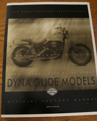 1999 Harley-Davidson Dyna Service Manual Catalog FXDX CONV FXDL FXD FXDWG Xlnt+