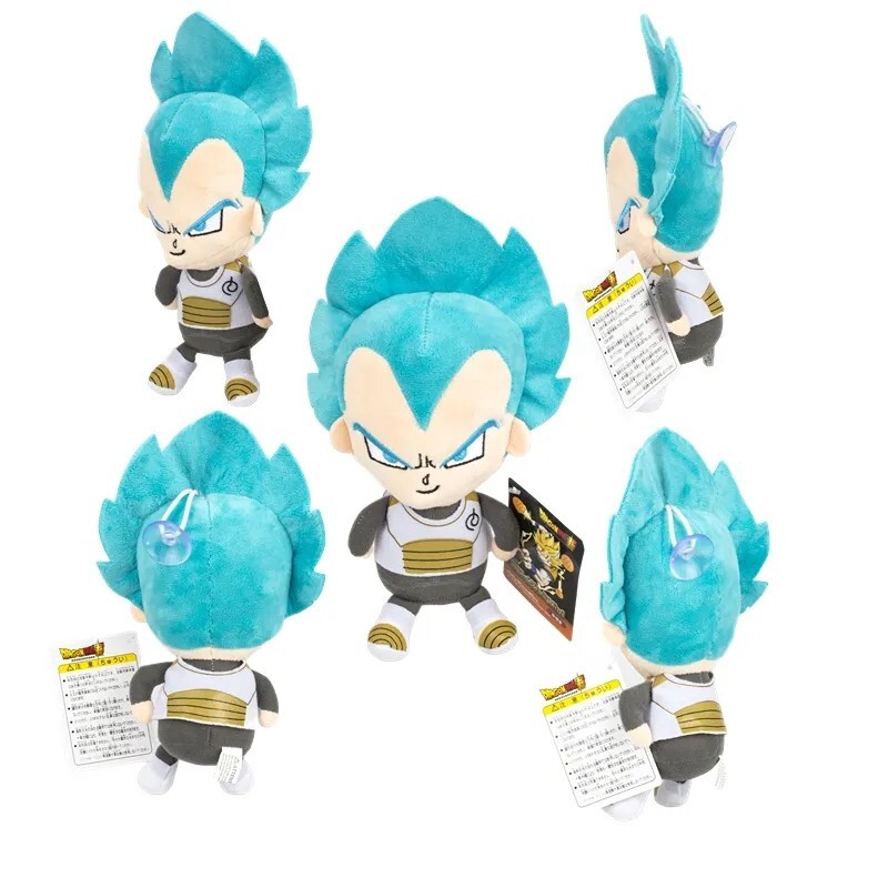 Dragon Ball Z Peluche Vegeta Sayan Azul 20Cm Doudou Colección Manga Muñeca