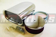 Washable Polish Aluminum Hood intake Scoop Mini-Hilborn Air Cleaner StreetRatRod