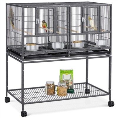 Stackable Divided Breeder Parakeet Bird Cage for Canary Cockatiel