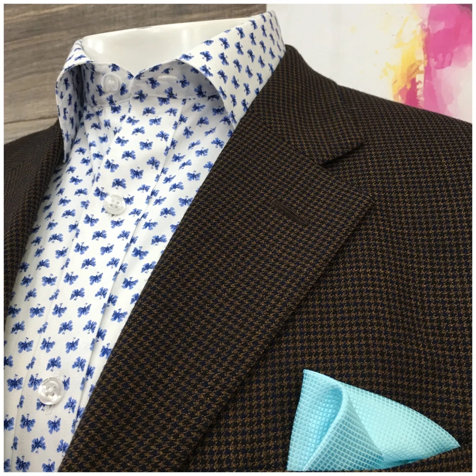 Gian Luca Napoli Mens Blazer Sport Coat Casual Jacket Size 42L Wool Suit - Image 4 of 4