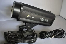 FANCIER Studio Flash Fan300B Photography Light w/Power & Plug Adapter Cables