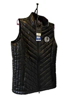 Level Wear Women's NBA Dallas Mavericks Sphere Vest, Black, Large