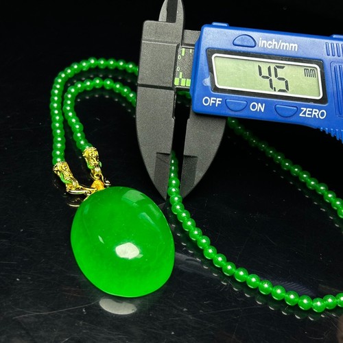 Real Natural high Ice Green Jade Jadeite amulet Pendant&Necklaces - Picture 11 of 12